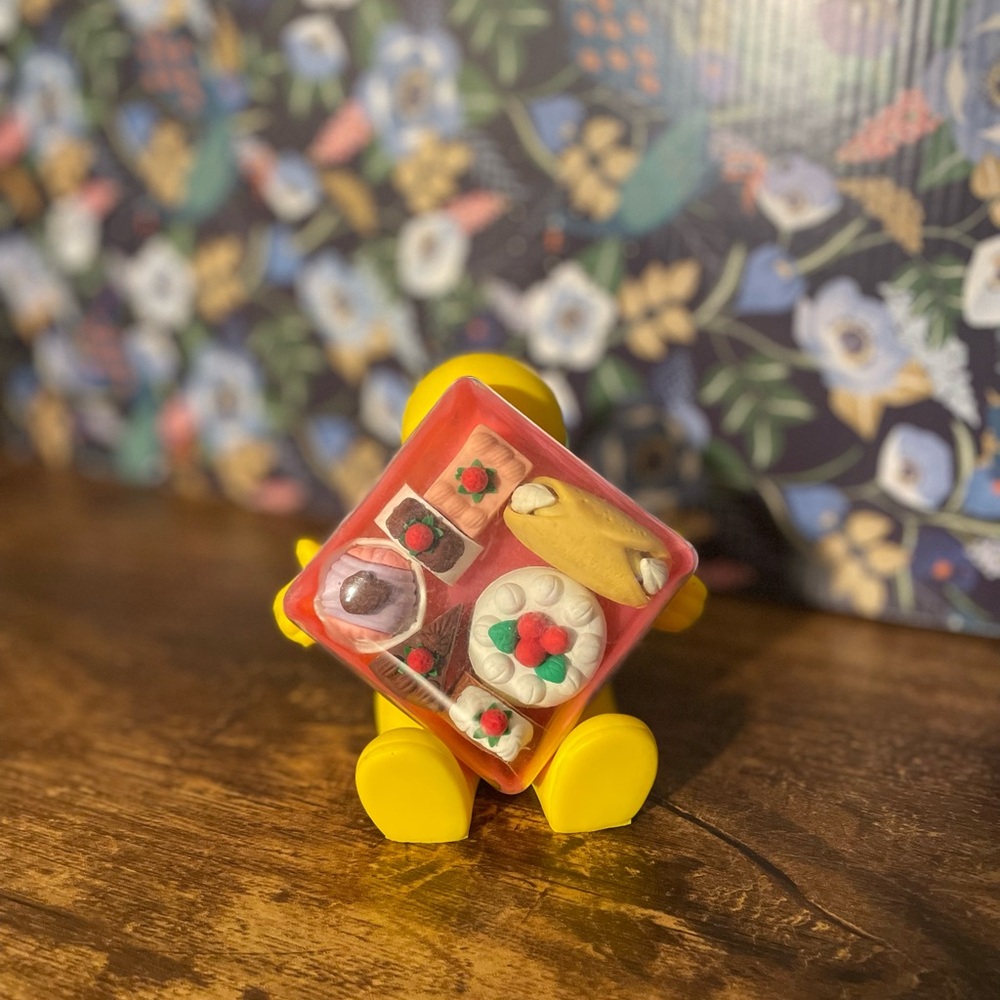 Cake-inspired erasers